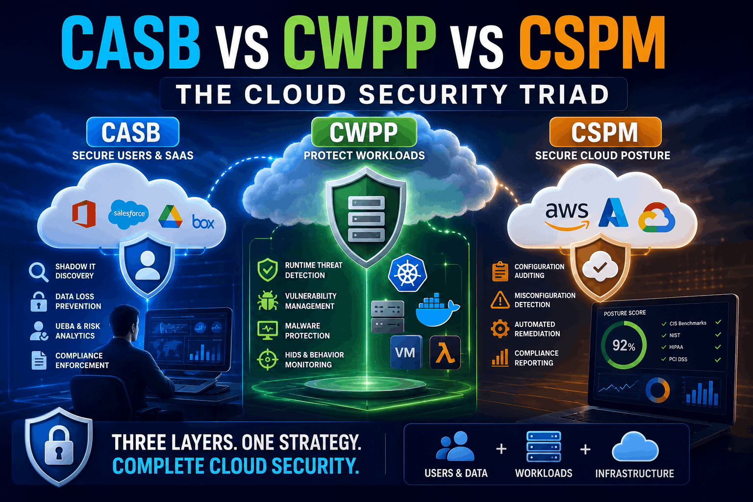 CASB vs CWPP vs CSPM