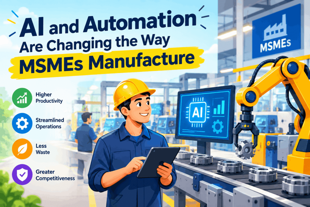 AI and Automation in MSMEs: Changing Manufacturing 1 AI and automation in MSMEs
