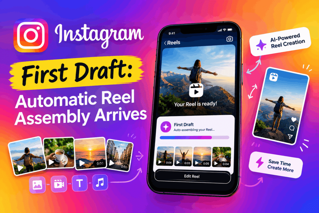 Instagram First Draft: Automatic Reel Assembly Arrives 1 Instagram First Draft