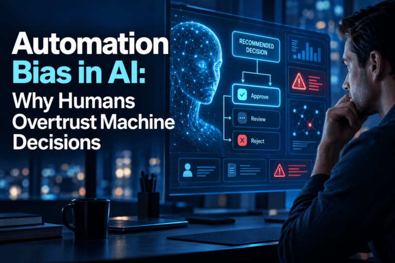 Automation bias in AI and human overreliance on machine decisions